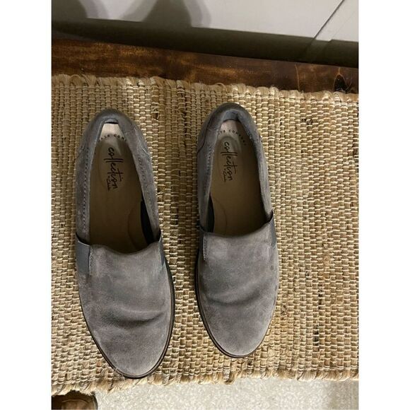Clarks ultimate comfort collection suede leather slip on loafers - Picture 8 of 8